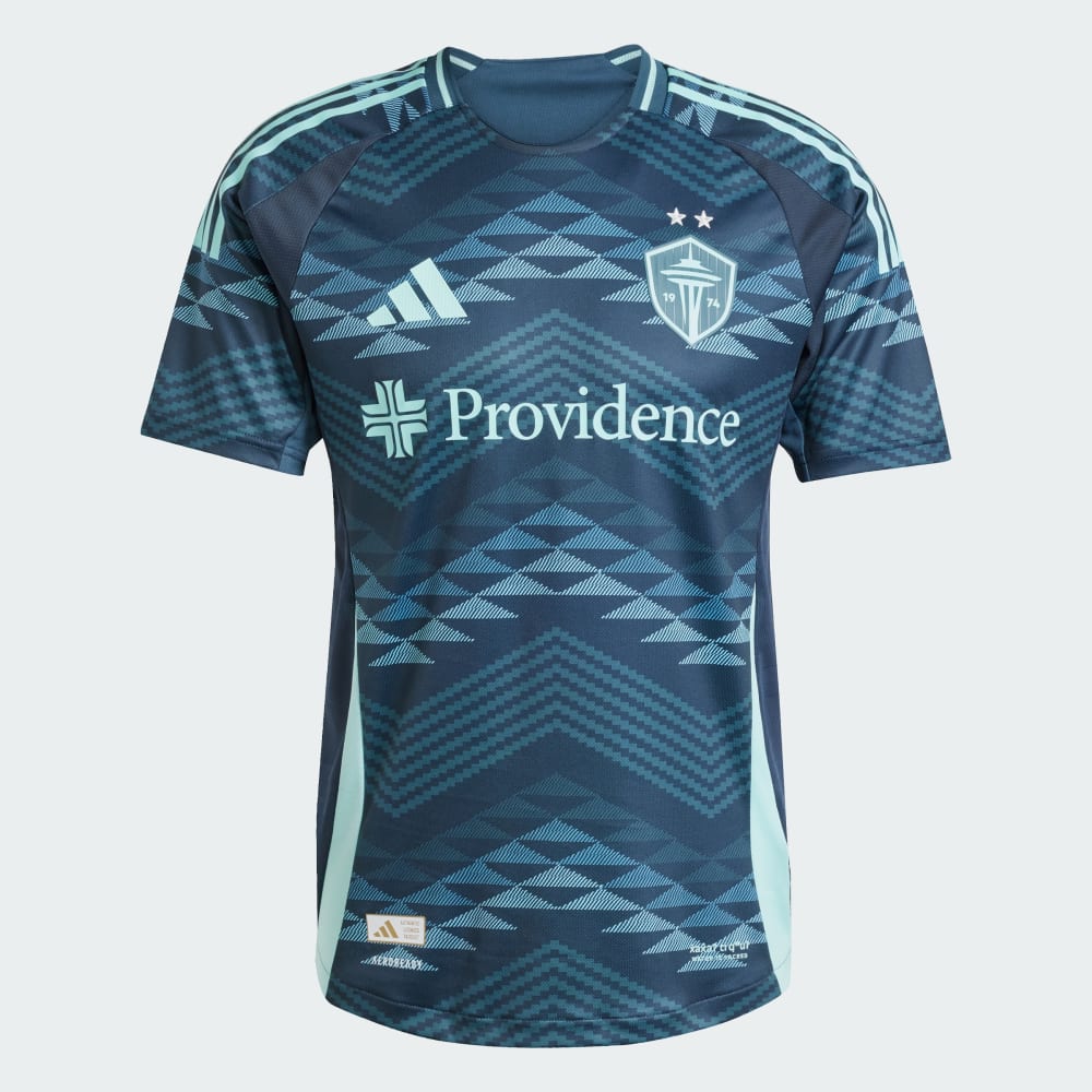 Джерси Adidas Seattle Sounders FC 25/26 Away Authentic Jersey, цвет Aurora Ink — фото 4