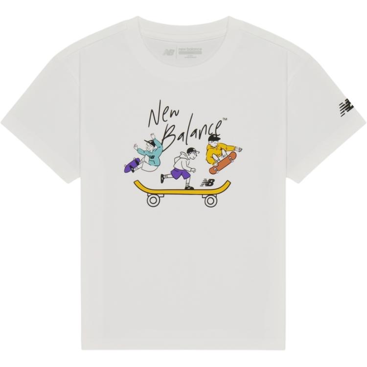 

New Balance Футболка белая для детей 3-7 лет, Белый, New Balance Футболка белая для детей 3-7 лет