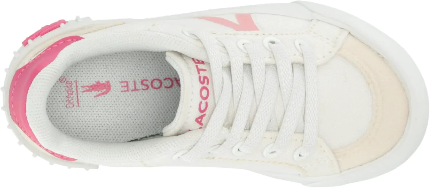 

Кроссовки Lacoste Kids L004, белый/розовый