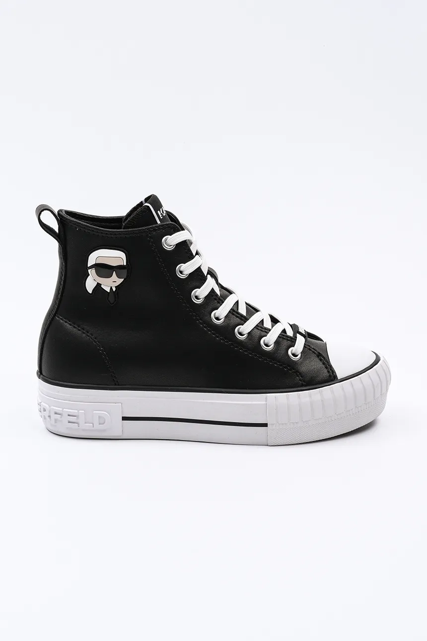 Кожаные кроссовки KAMPUS MAX NFT Karl Lagerfeld, черный