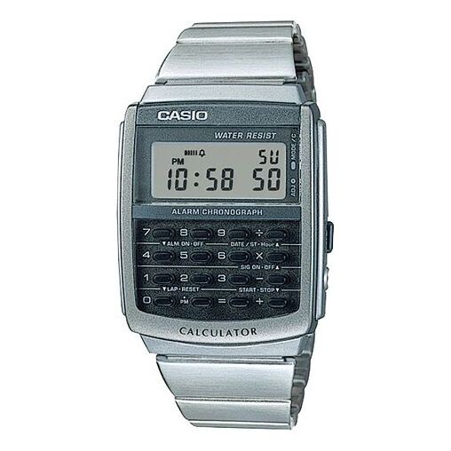 

Часы CASIO Quartz Waterproof Sports Unisex Mens Silver Digital, цвет silver