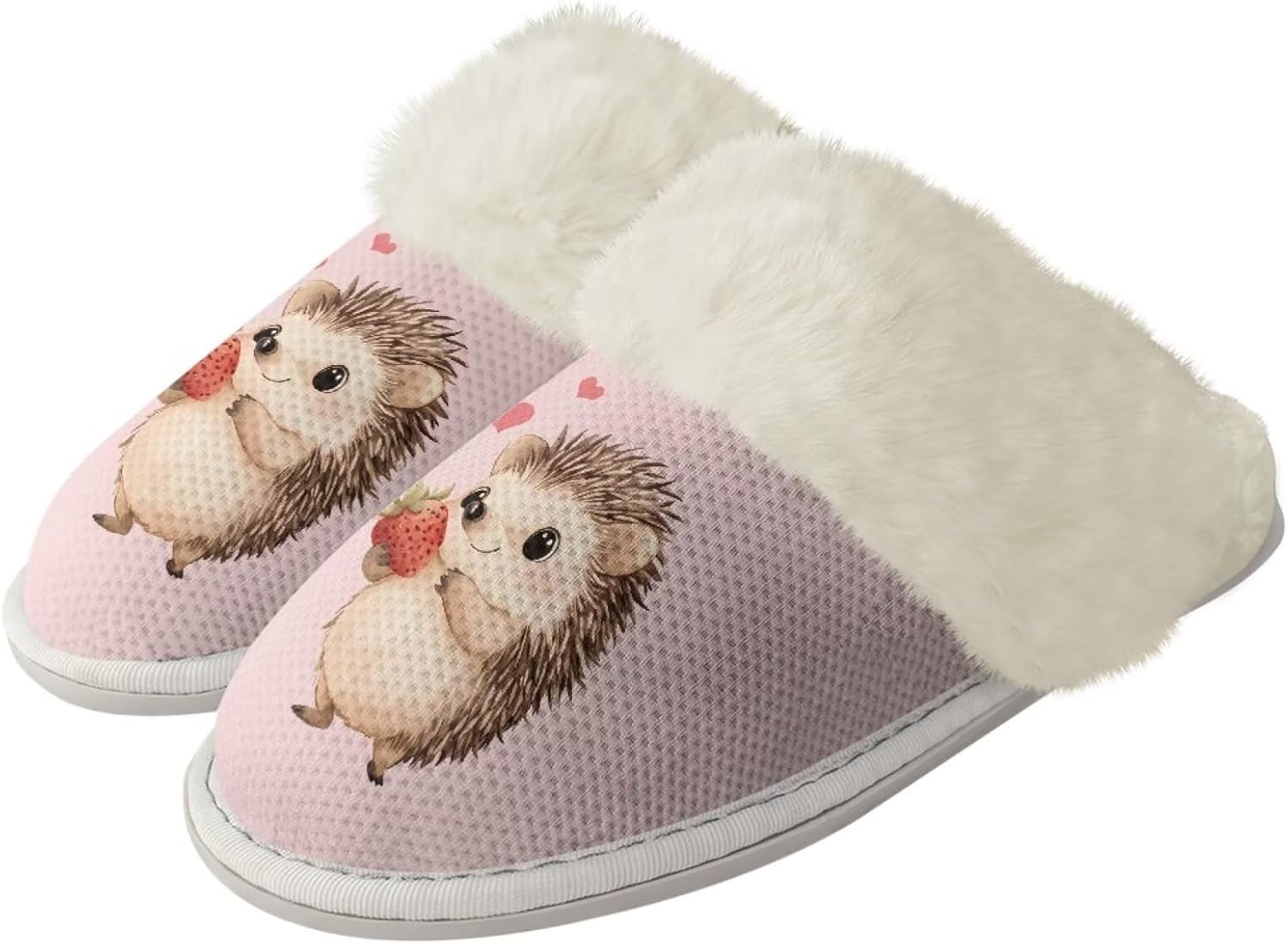 

Забавные тапочки Forchrinse с кошкой для женщин и мужчин, с эффектом памяти, для дома, с рождественскими огнями, теплые, мягкие, для спальни, с нескользящей подошвой для использования внутри и на улице, Cute Guinea Pig