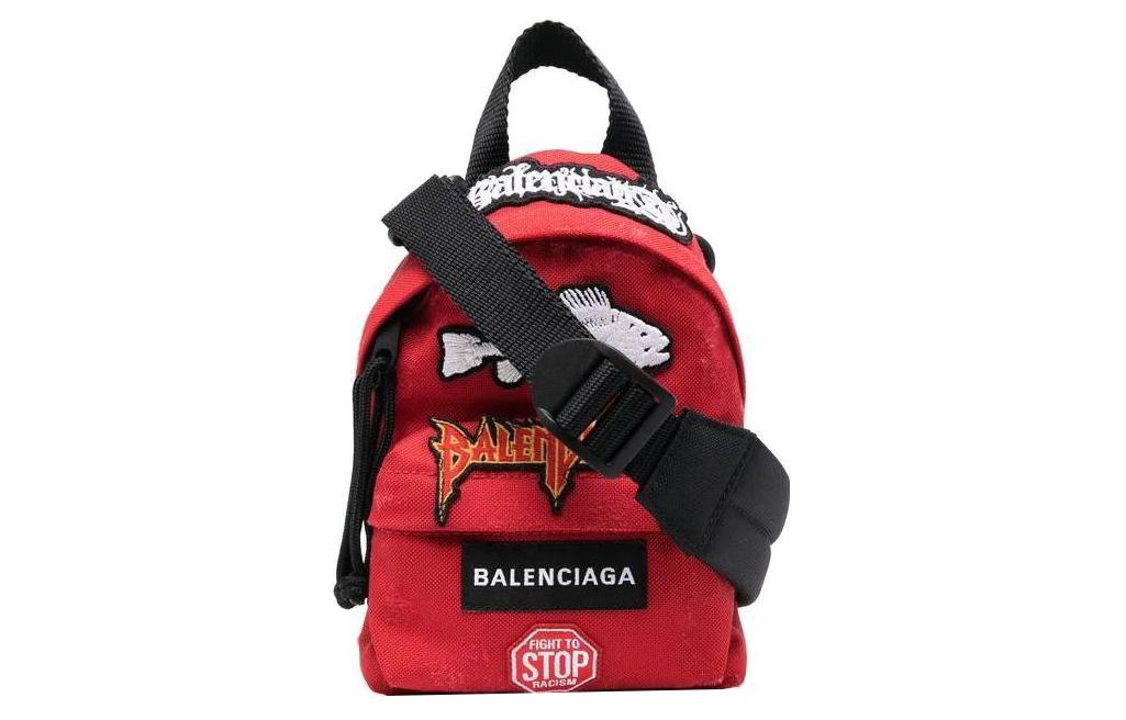 

Balenciaga Полиэстеровый рюкзак Regular мужской красный и black