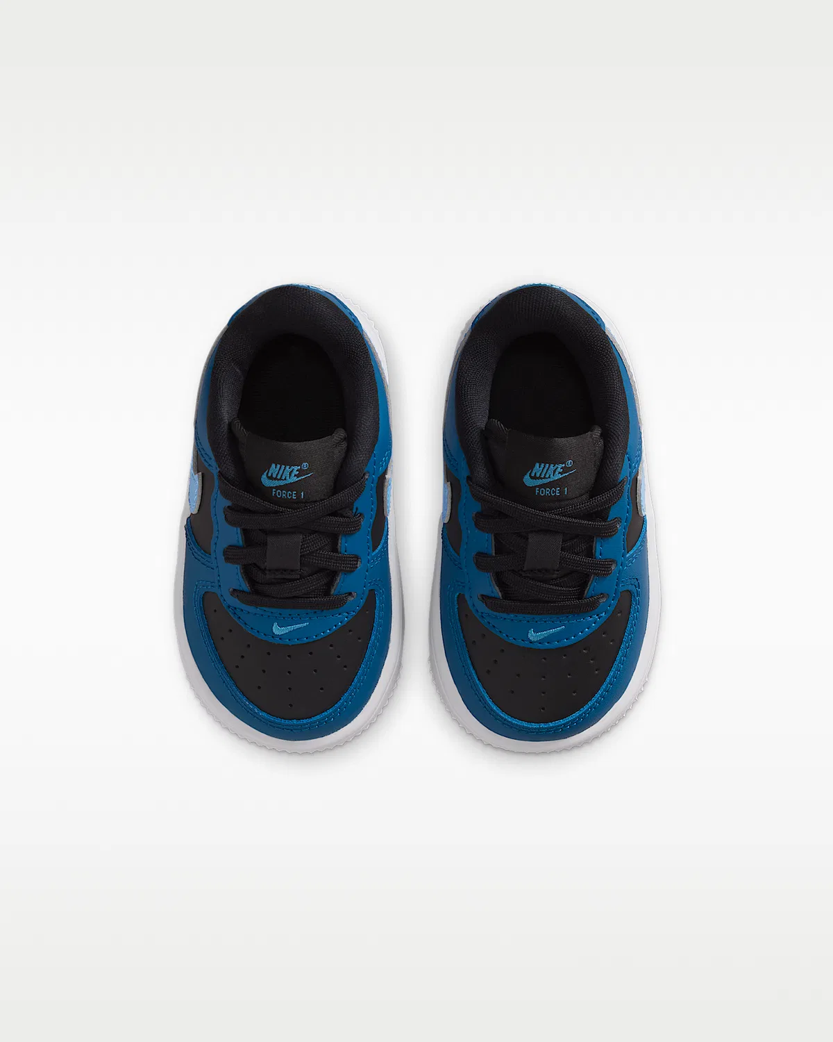 Кроссовки Nike Force 1 Low для малышей, Black/Court Blue/White/Dutch Blue — фото 4