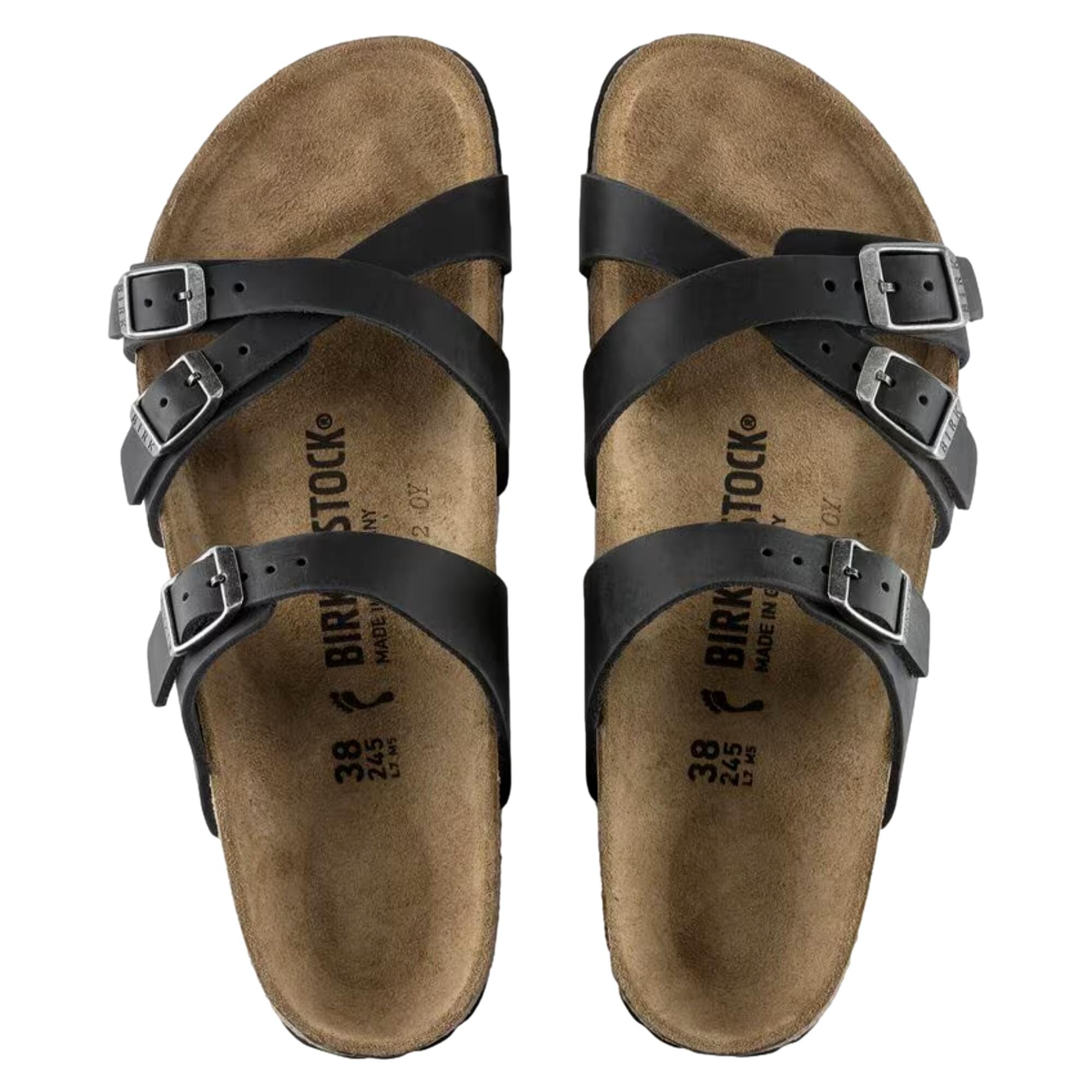Биркеншток Франка Блэк 1021112 Женские мюли Birkenstock, черный — фото 3