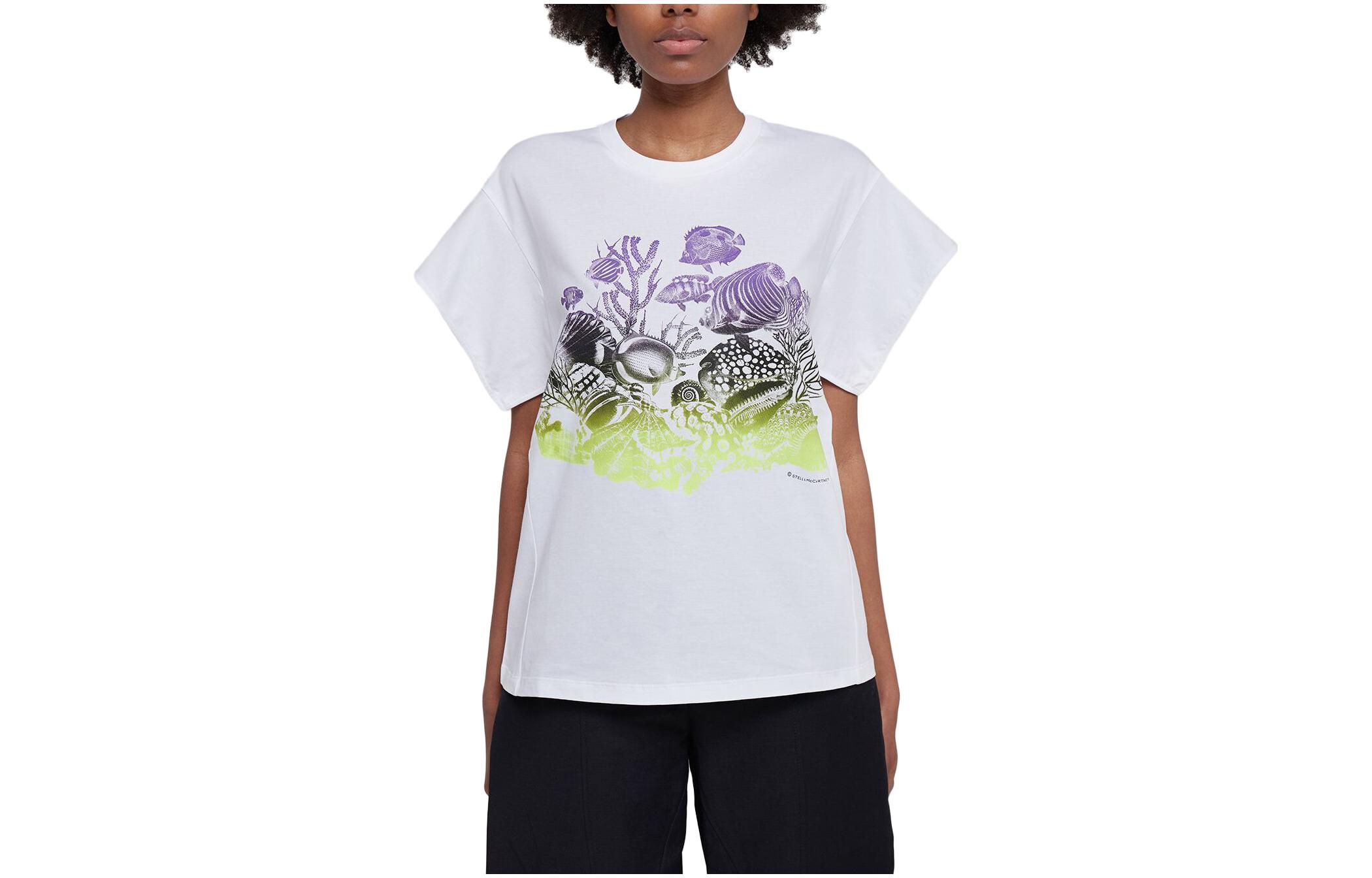 

Stella McCartney Футболка женская белая, Белый, Stella McCartney Футболка женская белая