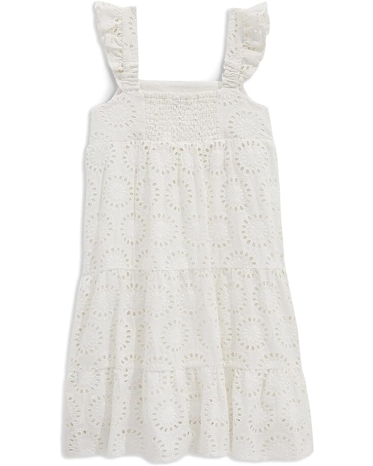 

Платье Vineyard Vines Tiered Eyelet Dress, цвет White Cap