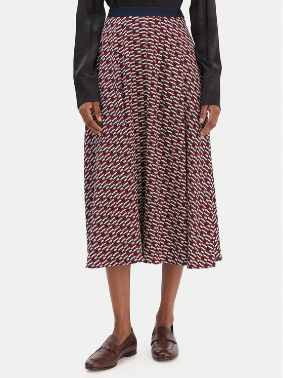 

Юбка-трапеция regular fit WW0WW49373 Tommy Hilfiger, красный