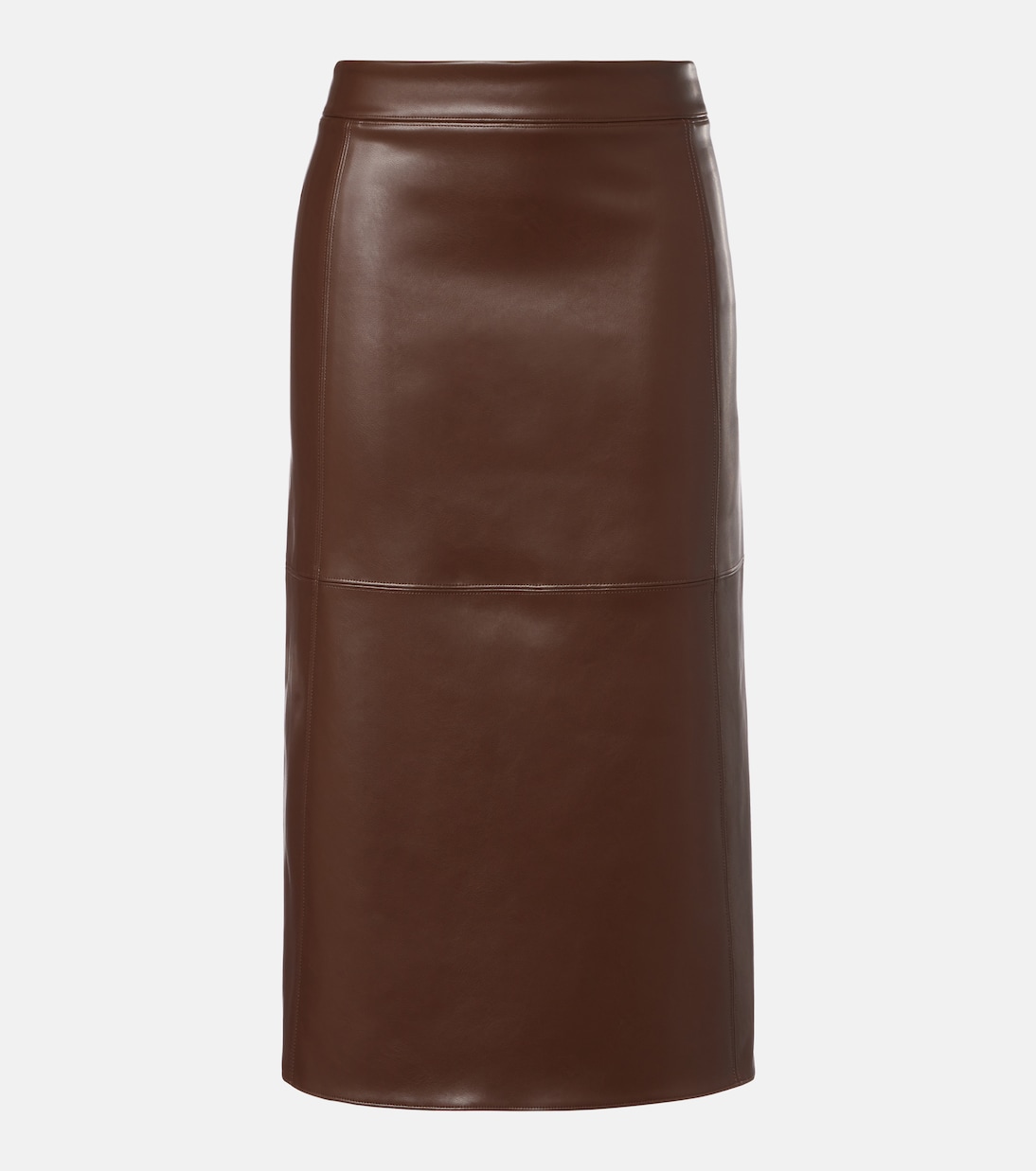 

Юбка миди из искусственной кожи Plata S Max Mara, Visone 2