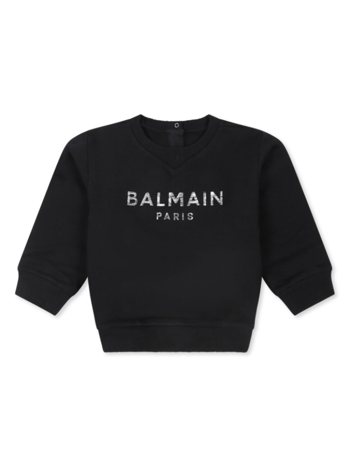

Balmain Kids хлопковый джемпер с пуговицами на спине, черный
