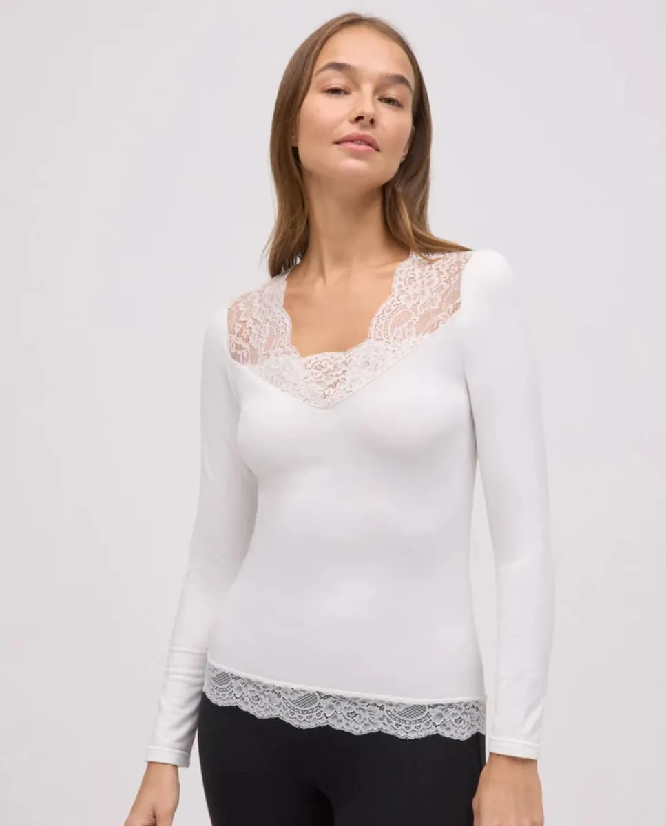 

Термолонгслив с длинным рукавом YSABEL MORA Ysabel Mora, белый