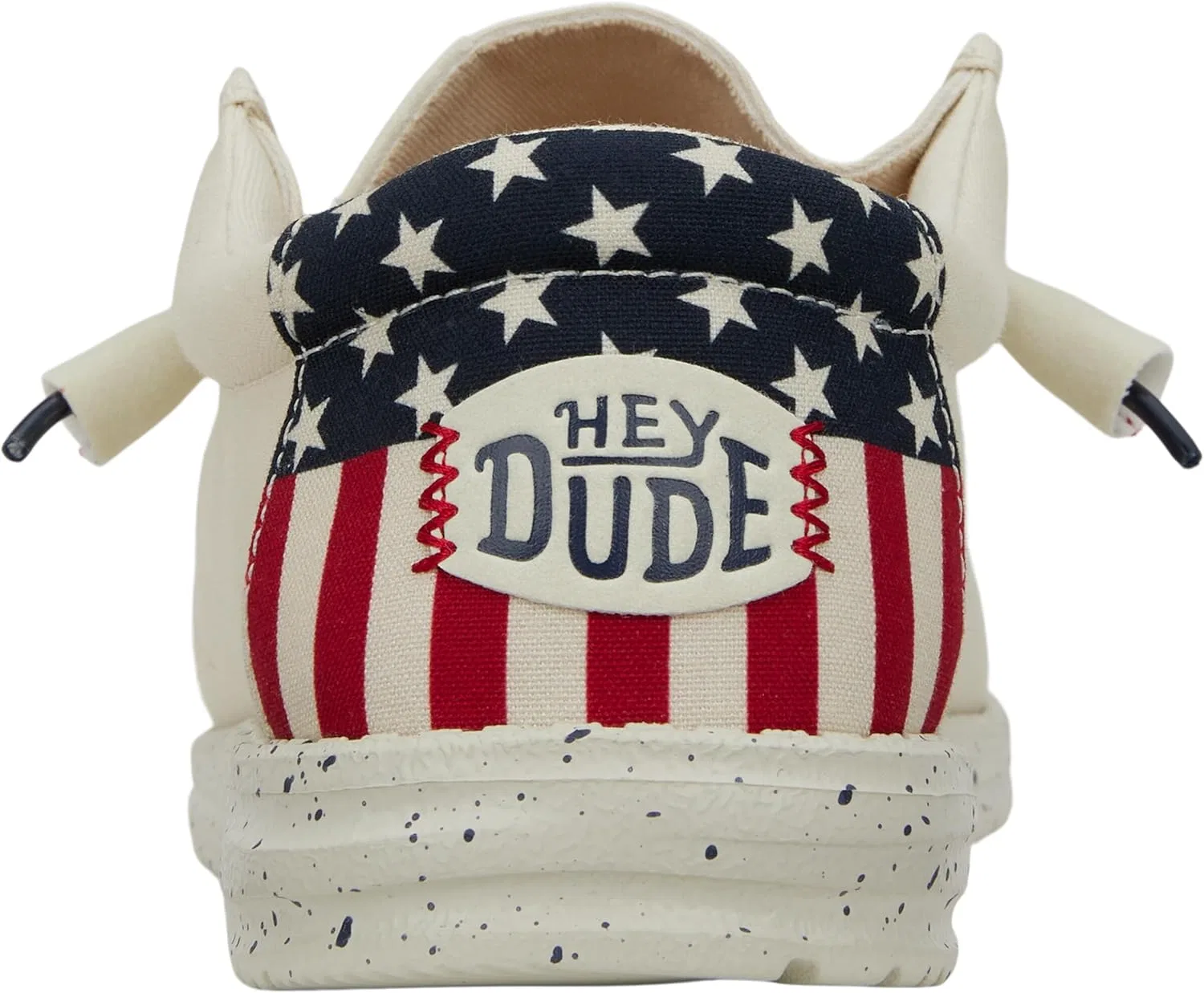 Лоферы HEYDUDE Wally Patriotic, офф-вайт — фото 3
