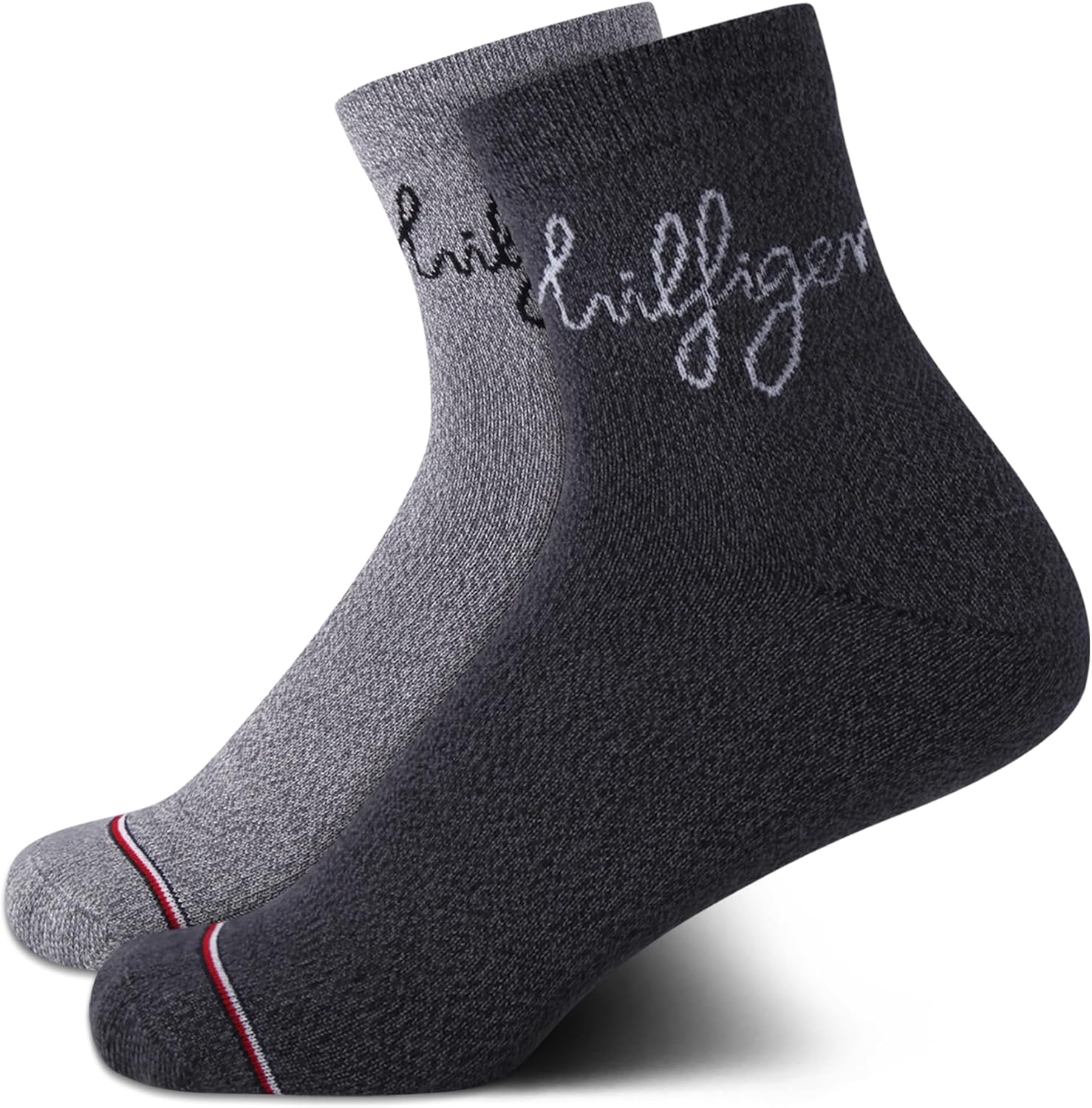 

Женские носки Tommy Hilfiger Crew Socks - 2 пары повседневных мини-носков длиной до середины голени с влагоотводящими свойствами для женщин (размеры: 4-10), Grey Assorted