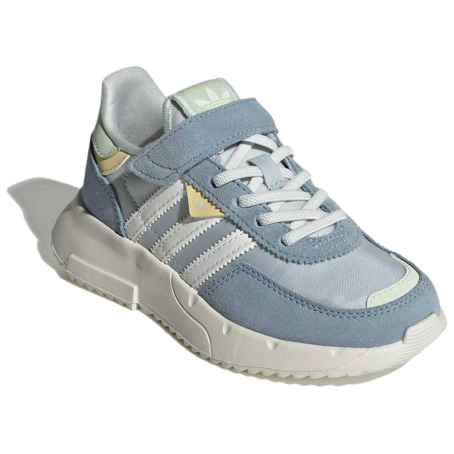 Кроссовки Retropy F2 Kids Lifestyle PS Low-top синего/белого цвета Adidas Originals, белый/зеленый — фото 3