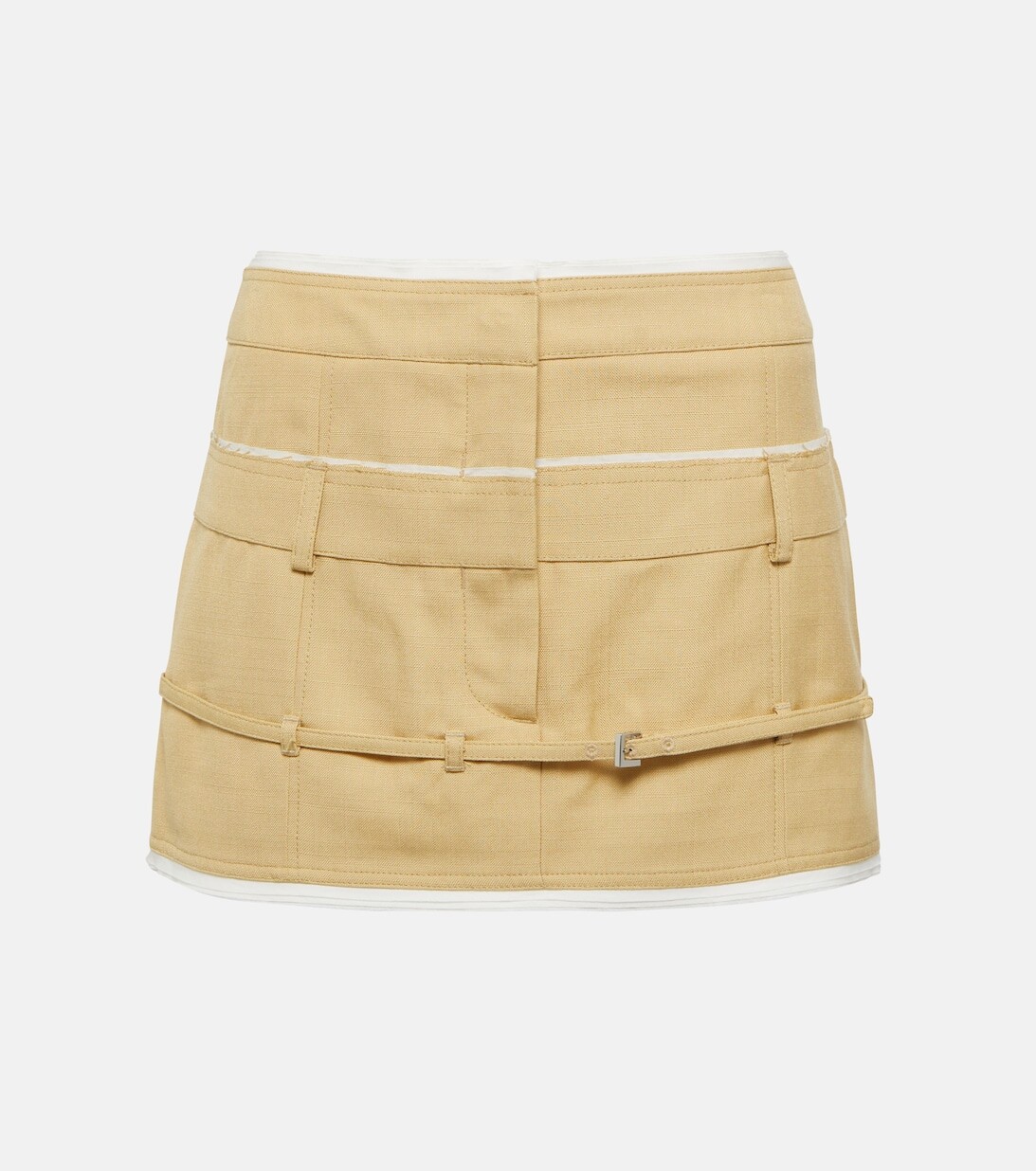 

Мини-юбка La Mini Jupe Caraco JACQUEMUS, бежевый