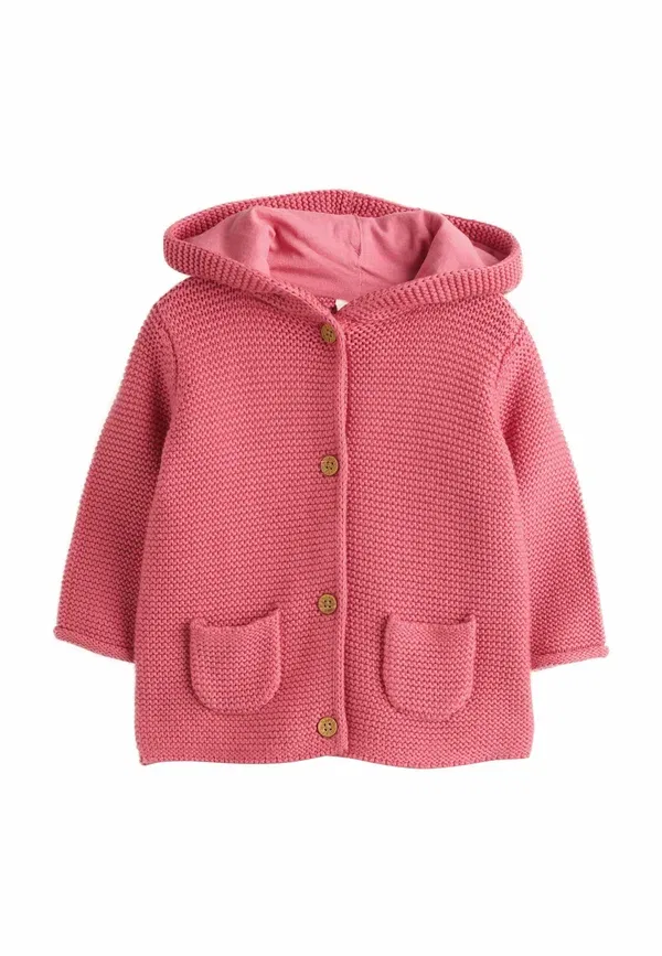 Кардиган Next, raspberry pink hooded, малиново-розовый