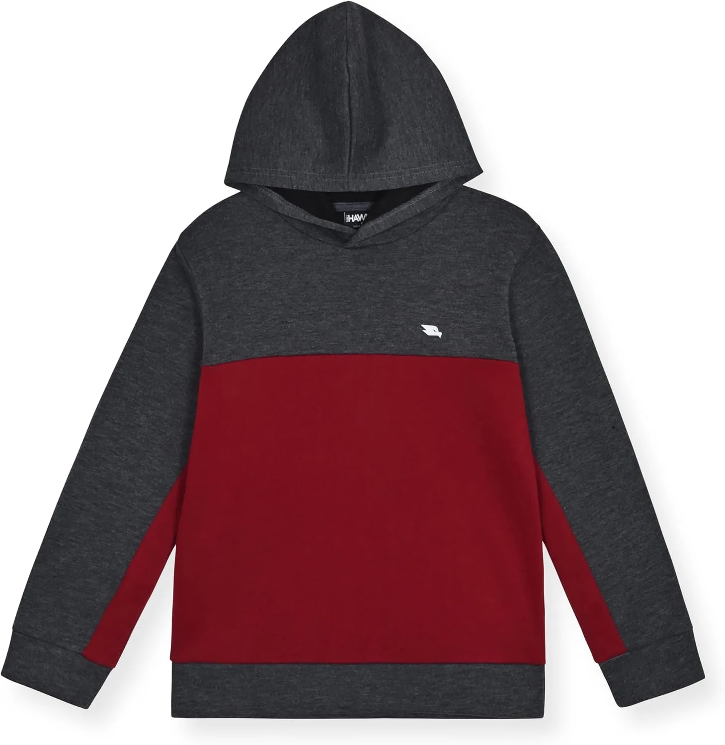 Детский спортивный костюм Tony Hawk, 2 шт., флисовая толстовка и джоггеры, Maroon Cream Navy — фото 4