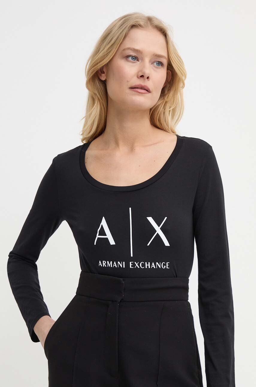 

Рубашка Armani Exchange с длинными рукавами, черный