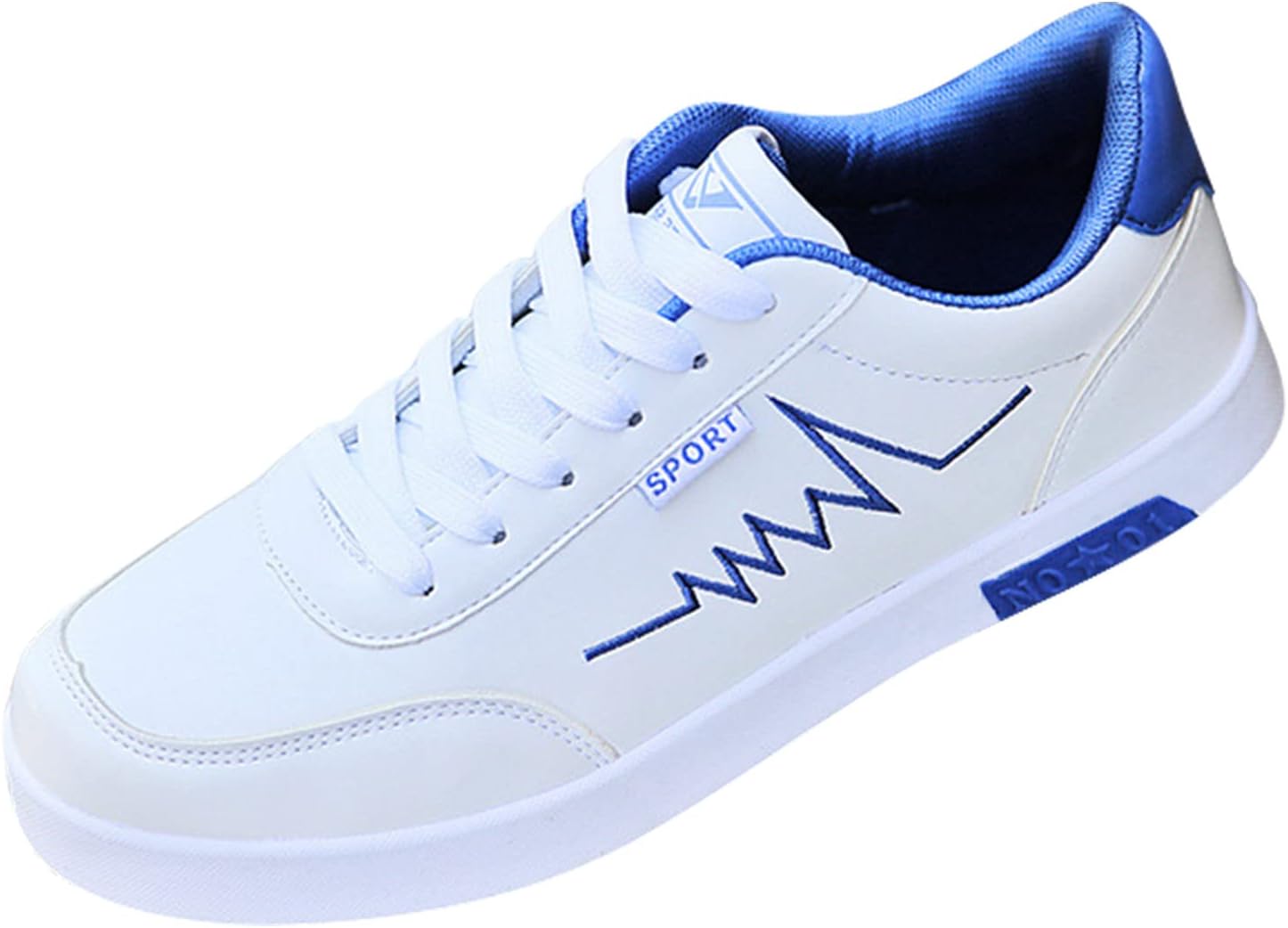 

Мужские кроссовки без шнурков для бега, ультралегкие, дышащие, удобные для ходьбы, модные кроссовки с мягкой подошвой, комфортные кросс-тренеры, амортизированные спортивные и туристические обувь Nvtuuer, синий