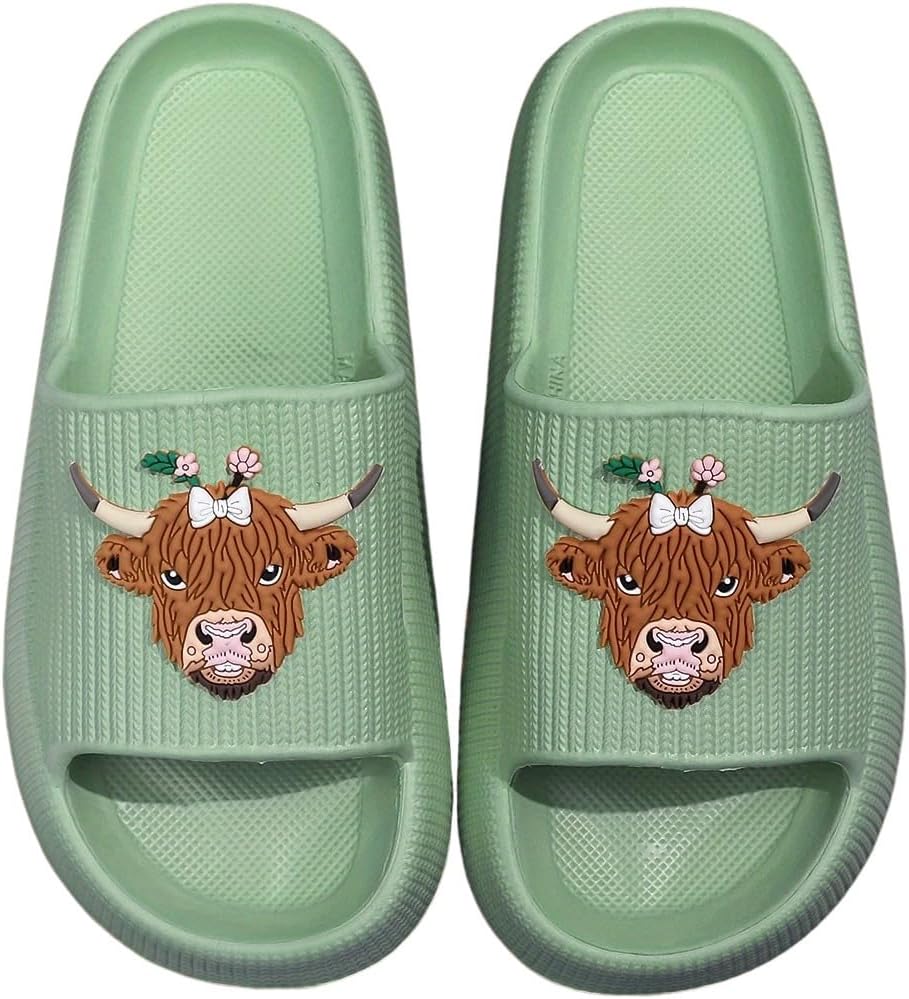 

Женские и мужские слайдеры WIRETRAN Cloud, шлепанцы для душа, быстросохнущие, с открытым носком, мягкие и удобные, с толстой подошвой, для дома и улицы, пляжные слайдеры, зеленый