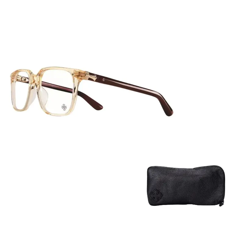 

Chrome Hearts Прямоугольные очки унисекс светло-коричневые, Light Brown