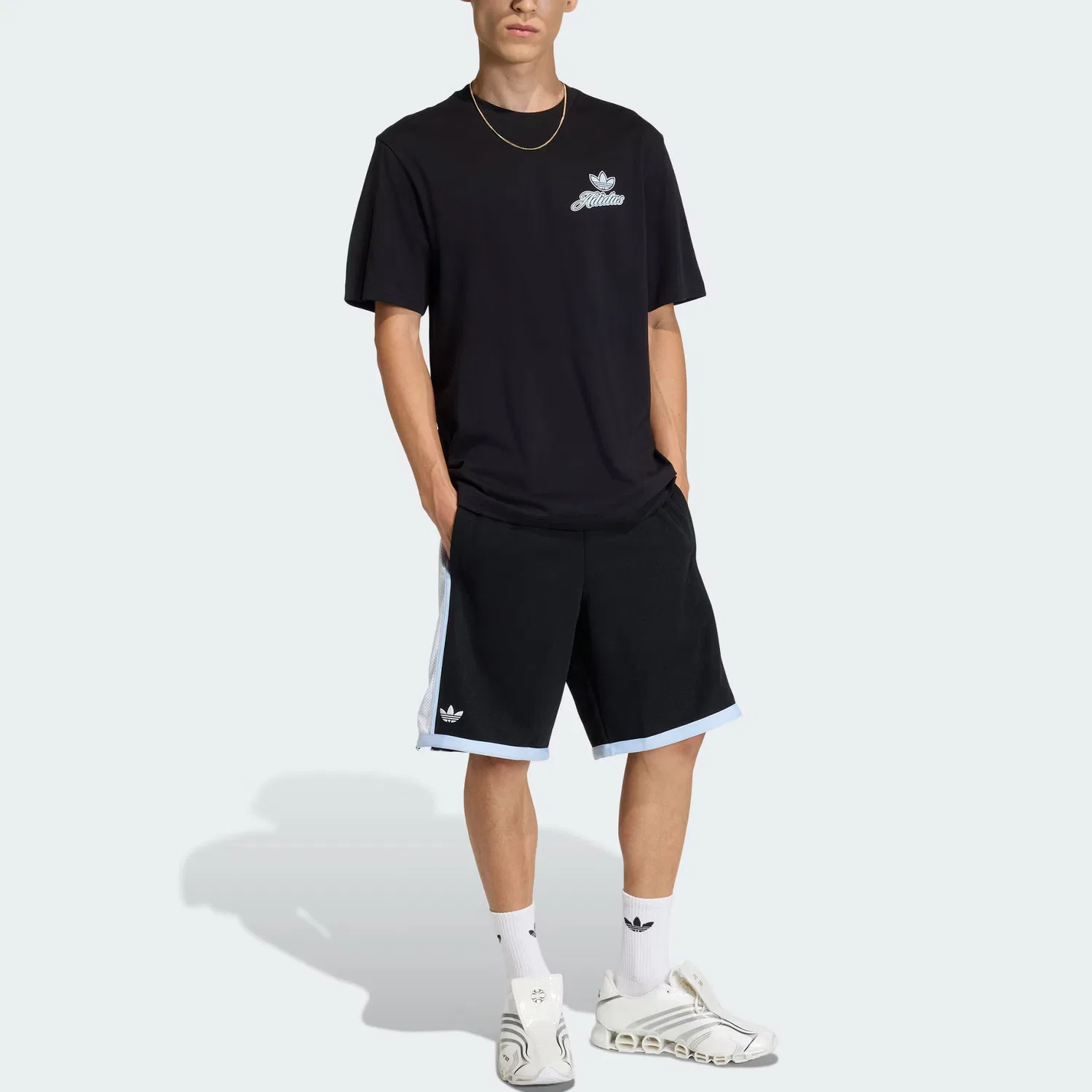 Футболка League GFX Varsity мужская Adidas Originals, Black — фото 3