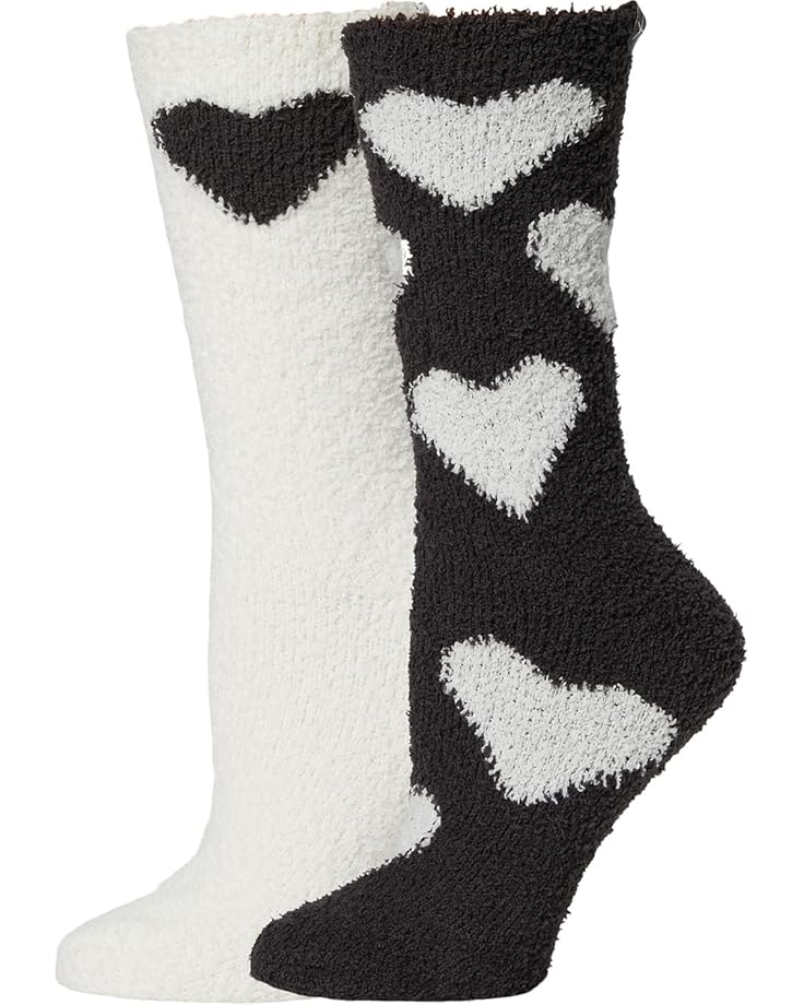 

Носки Barefoot Dreams Cozychic Heart Print Sock Set, цвет Carbon-Pearl