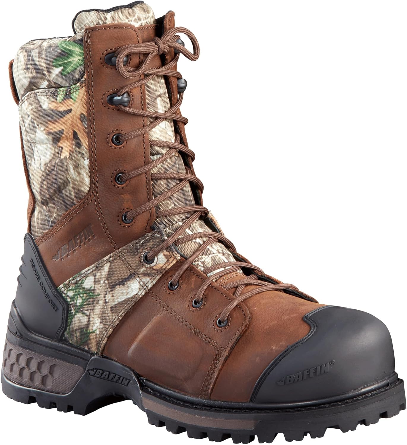 

Мужские зимние ботинки Baffin HUDSON с гладким носком, водонепроницаемые, дышащие, из кожи, для активного отдыха на улице, снегоступинга, походов, охоты и рыбалки, Real Tree