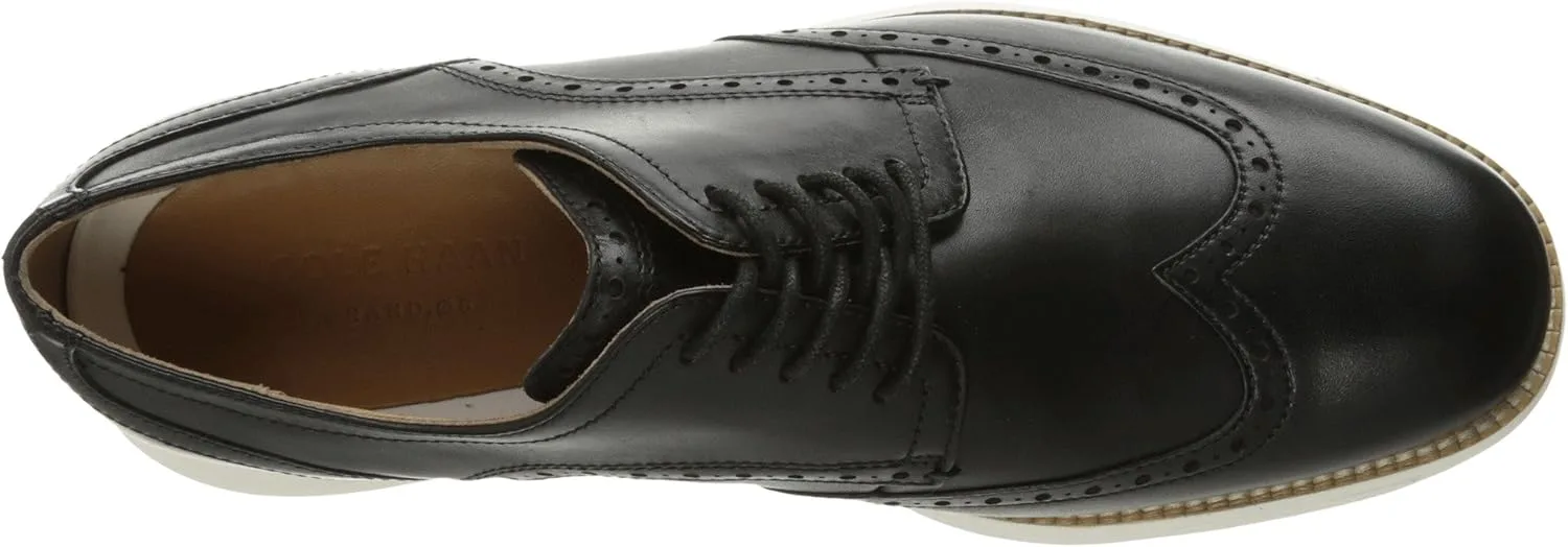 Мужские оксфорды Cole Haan Grand Tour Wingtip, белый/черный — фото 3