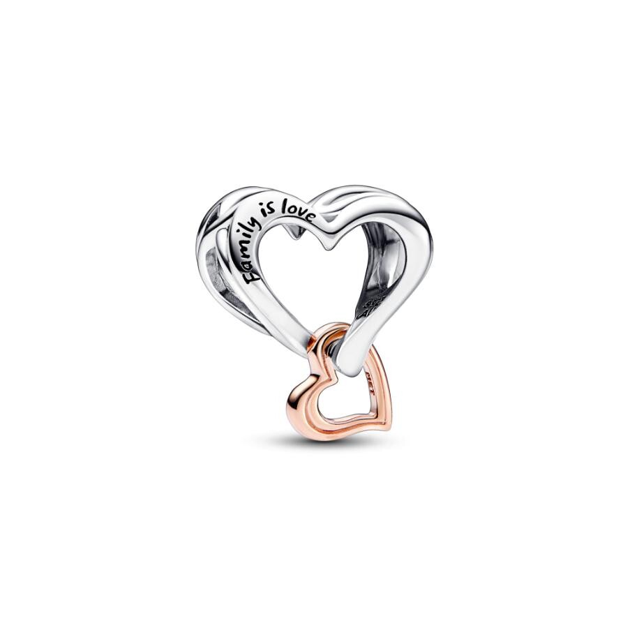 

Шарм Two-tone Openwork Infinity Heart Pandora, двухцветный