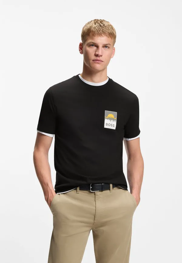 Футболка с принтом Boss, Black