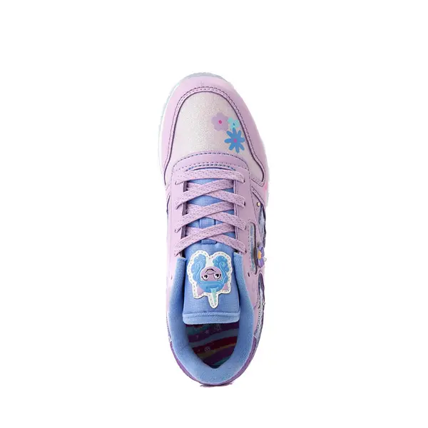 

Кроссовки Reebok x My Little Pony Izzy Moonbow Classic Leather Step 'n' Flash Athletic Shoe, цвет Purple/Crystal Blue
