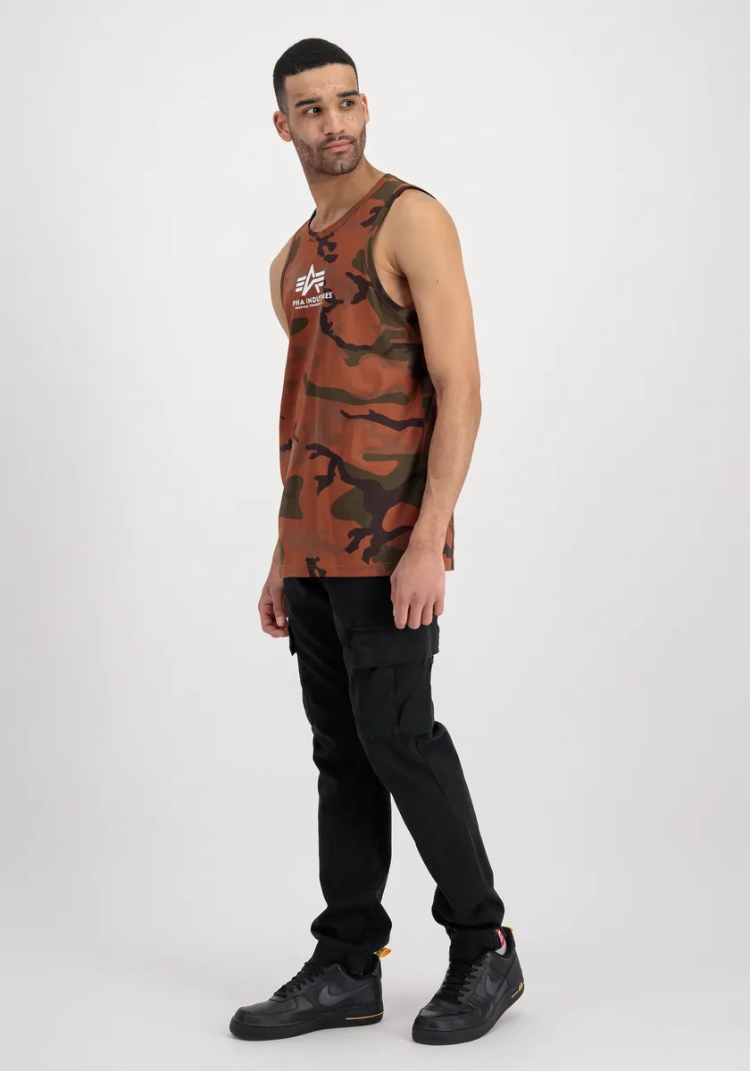 

Muscleshirt Alpha Industries " Alpha Industries Мужчины - Базовый камуфляж для танков", цвет Burned Camo