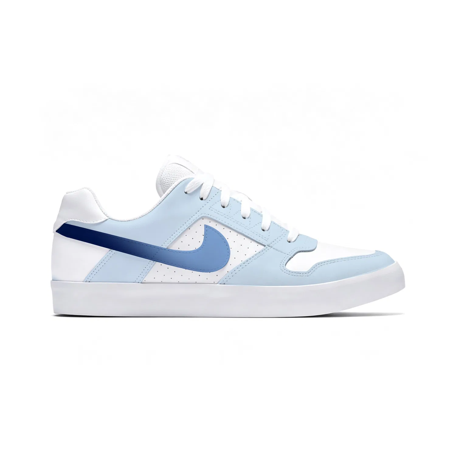 Кроссовки для скейтбординга Nike SB Delta Force VULC бело-голубые — фото 4