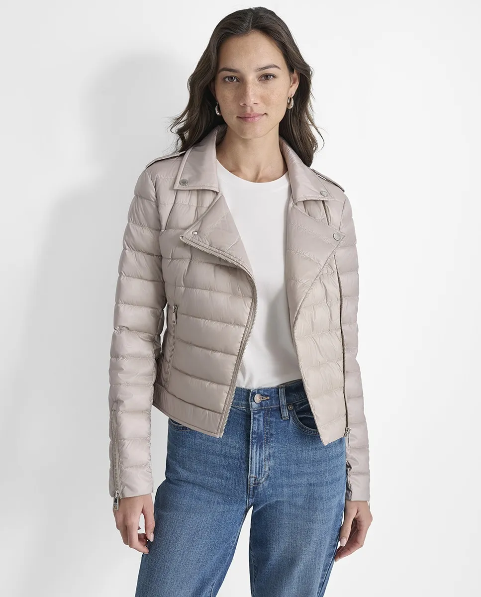 

Женская стеганая косуха Dkny Jeans, бежевый