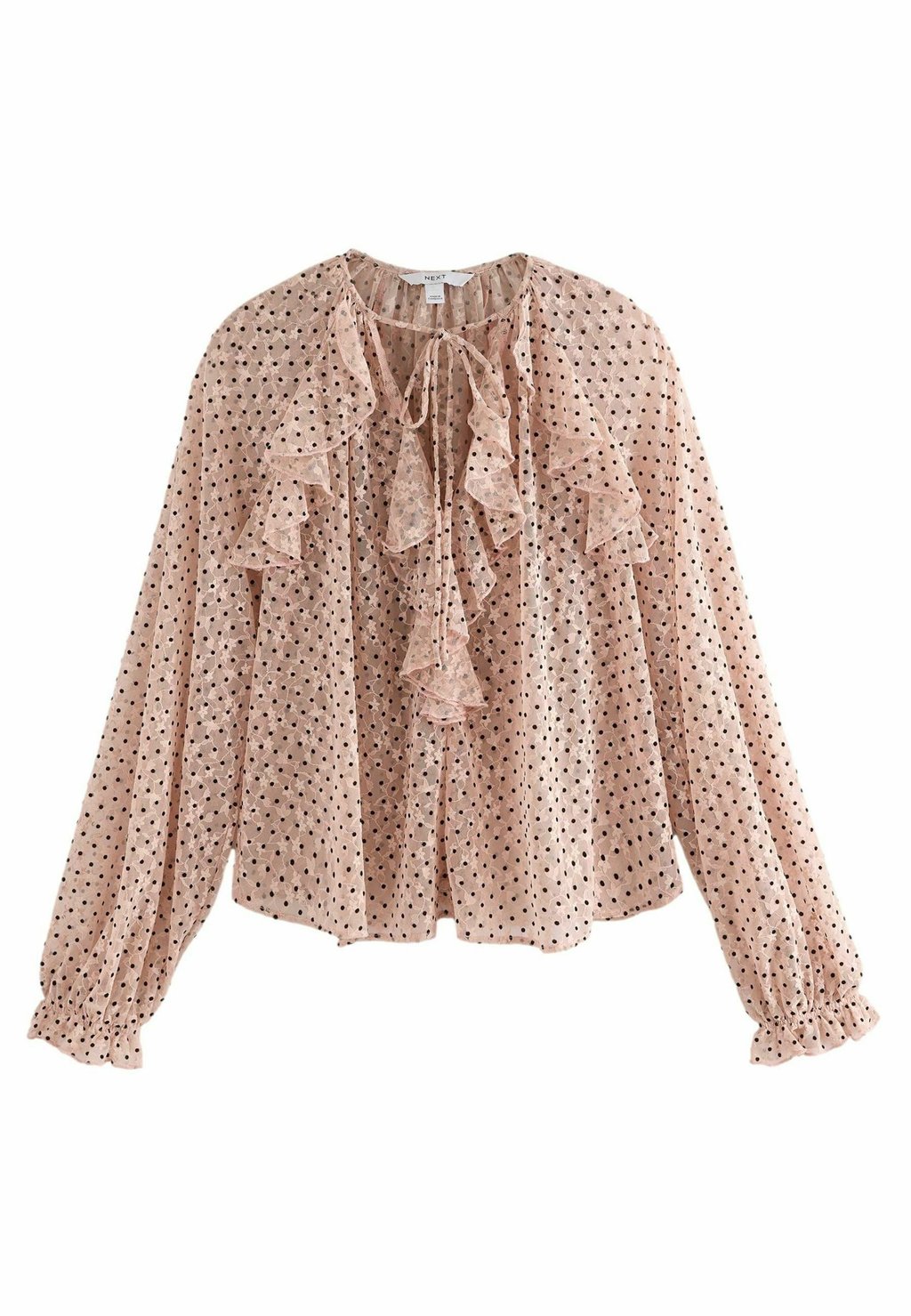 

Блуза FLOCKED SPOT RUFFLE Next, розовый