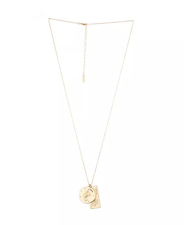 

Женское колье с двумя подвесками со знаком зодиака Ettika, scorpio