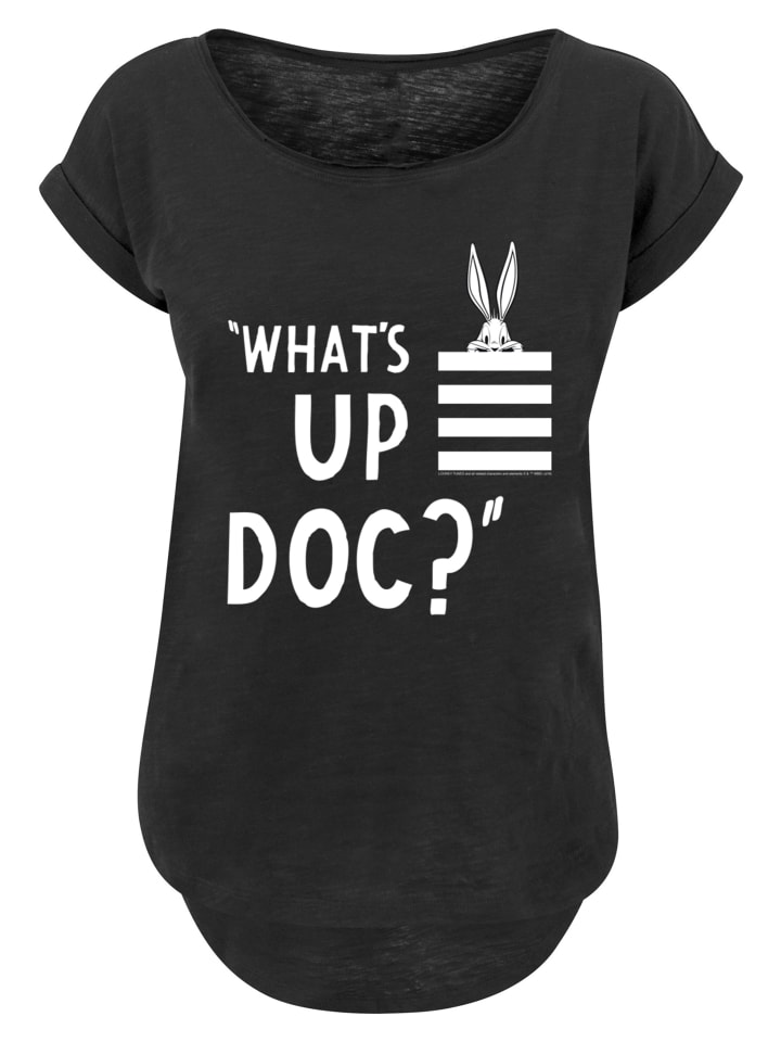 

Удлиненная футболка с полосками Looney Tunes Bugs Bunny What's Up Doc черного цвета F4NT4STIC, Черный, Удлиненная футболка с полосками Looney Tunes Bugs Bunny What's Up Doc черного цвета F4NT4STIC