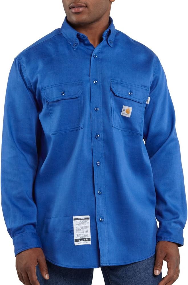 

Carhartt мужская огнестойкая легкая твилловая рубашка, Royal