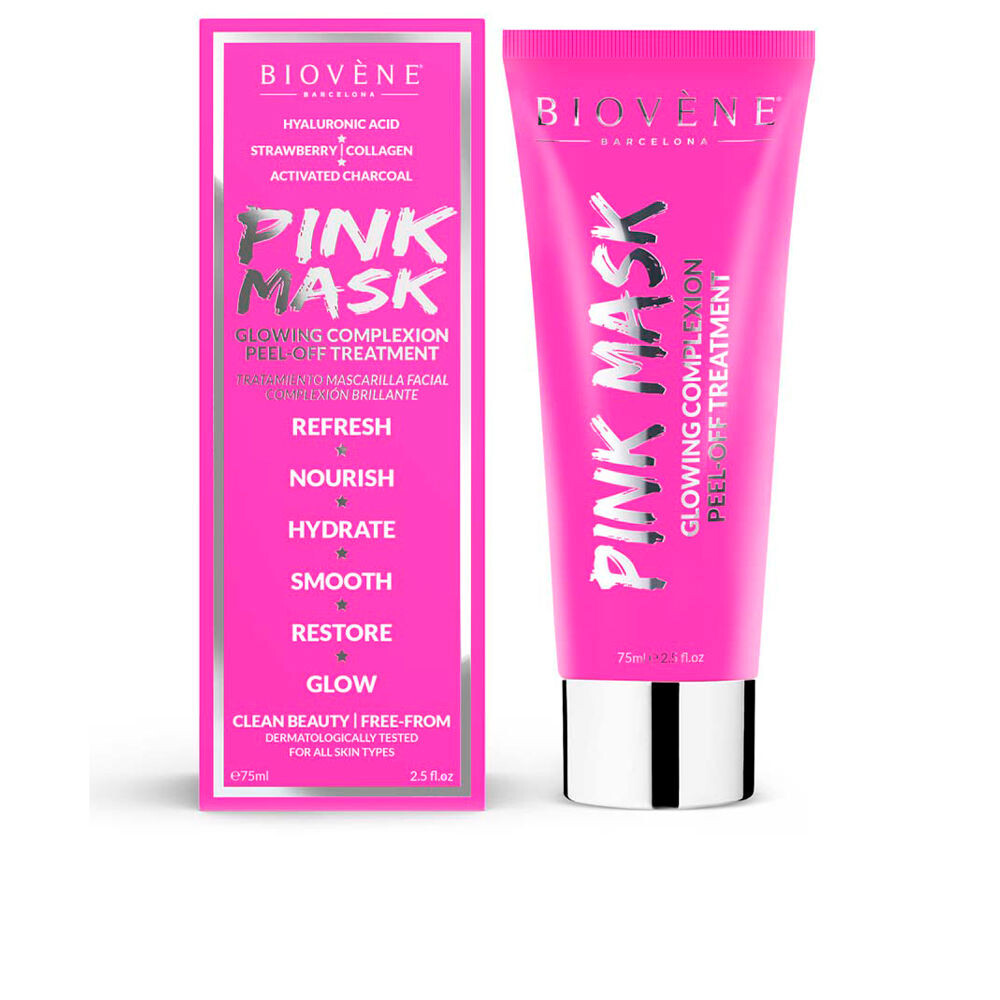 

Маска для лица Pink mask glowing complexion peel-off treatment Biovene, 75 мл