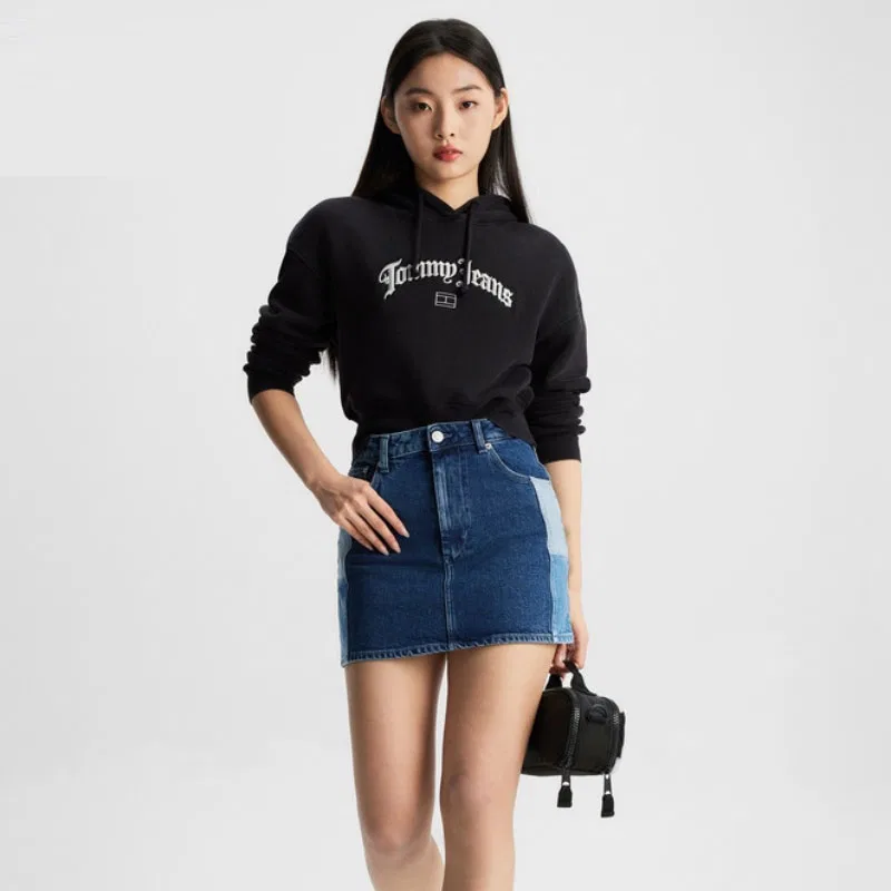 Худи женское Black Tommy Hilfiger, Black BDS — фото 3