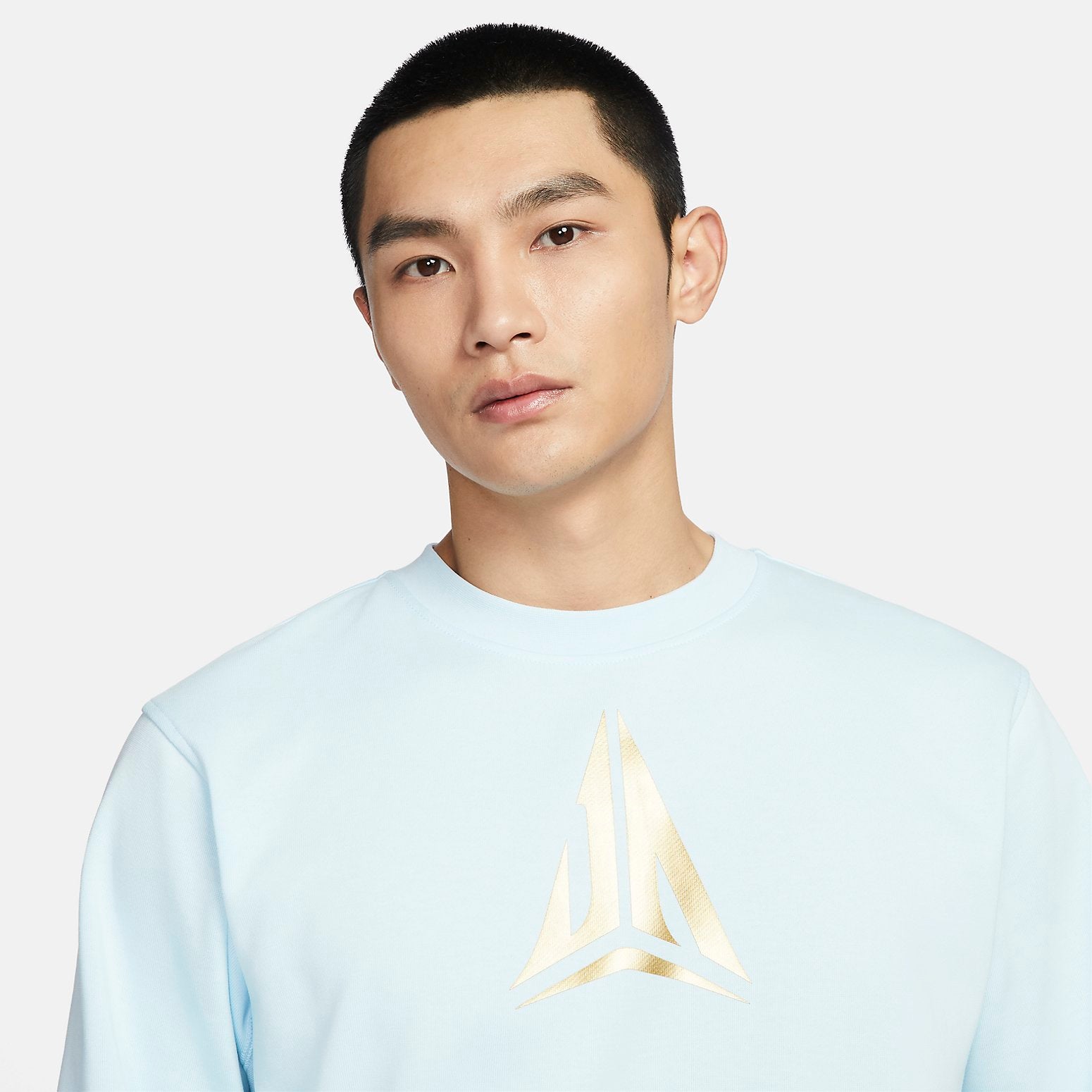 Спортивный топ Nike Ja Standard Issue Dri-FIT Crew-Neck Basketball Top 'Glacier Blue' FZ5735-474, синий — фото 4