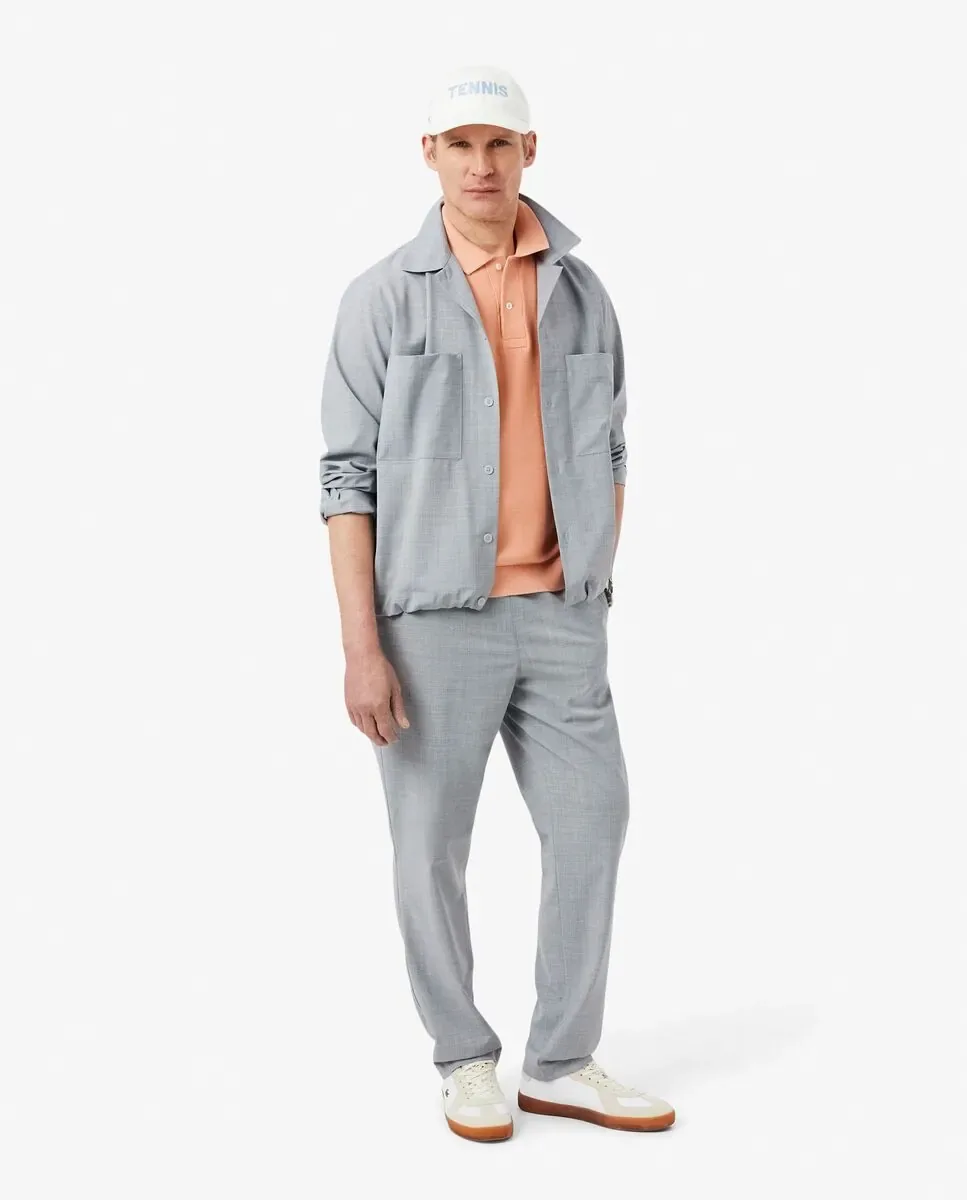 Мужская футболка с коротким рукавом Lacoste, ярко-оранжевый — фото 4