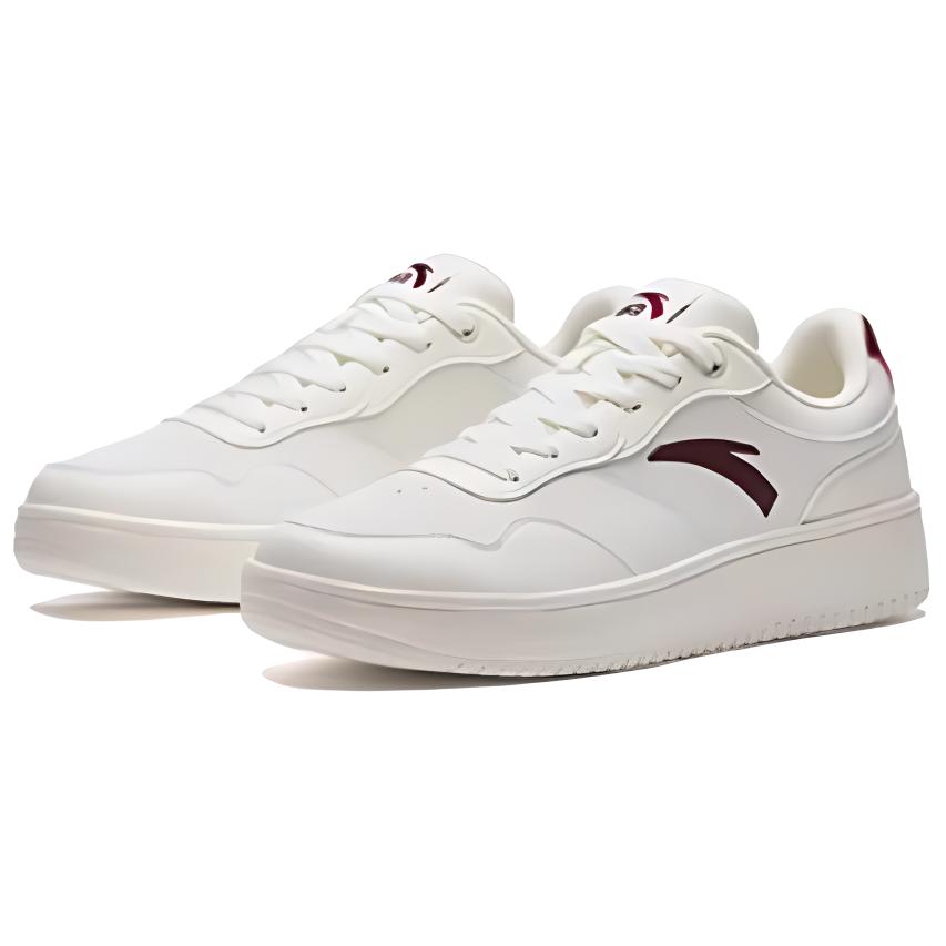 ANTA Антискользящие износостойкие мужские низкие кеды бело-красные, цвет White Red — фото 2