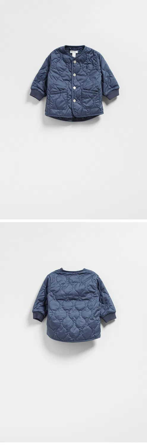 Детская стёганая куртка тёмно-синяя от Polo Ralph Lauren Children — фото 3