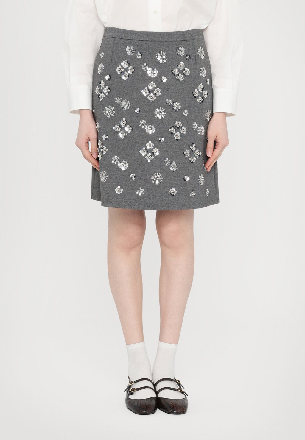 

Мини-юбка MONZA WEEKEND MaxMara, серый