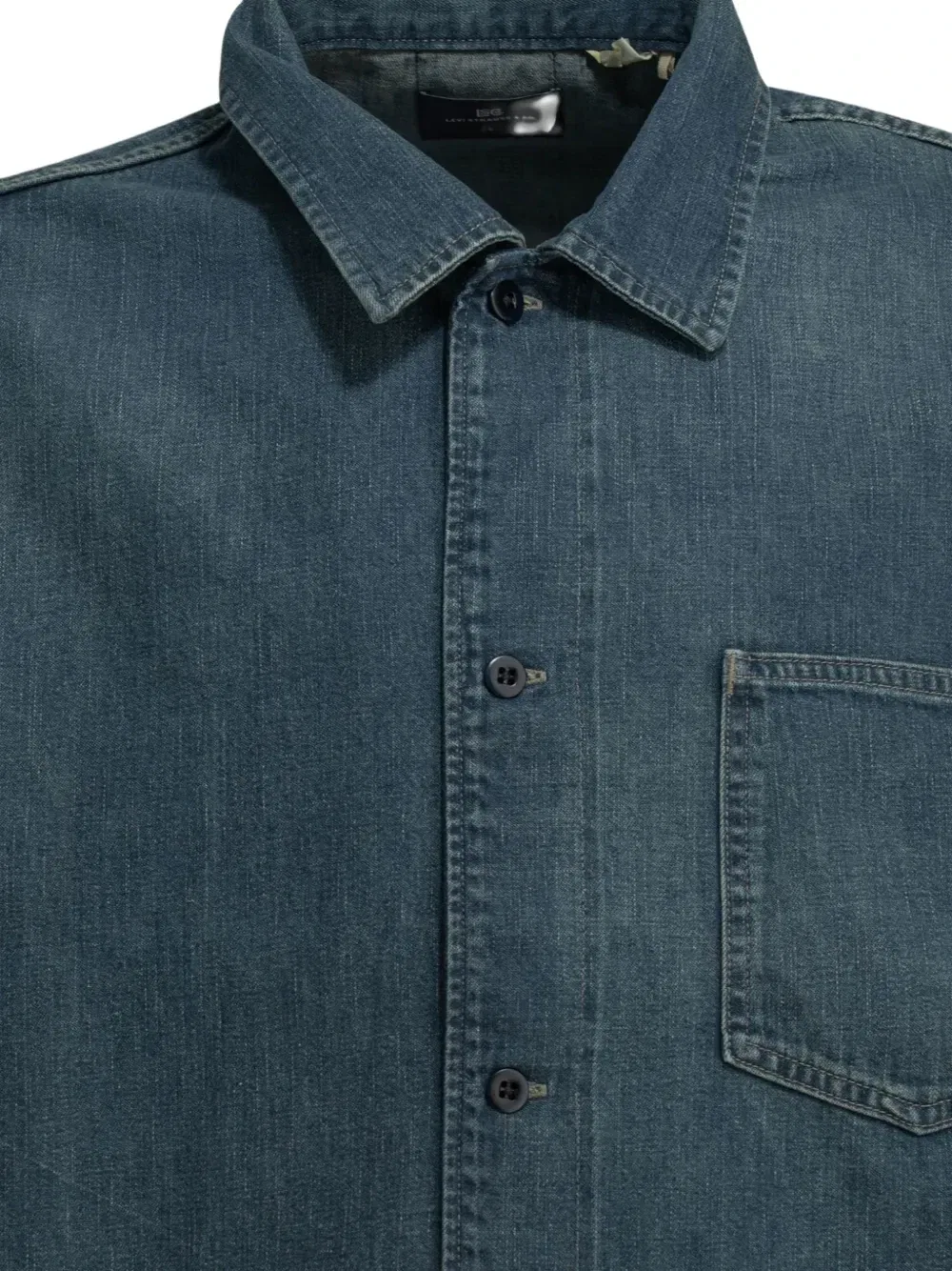 Куртка-рубашка-оверсайз с пуговицами и нагрудным карманом Levi's, синий — фото 3