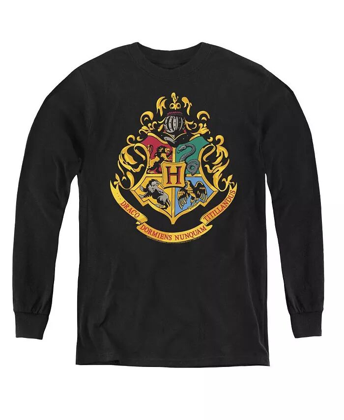 

Свитшот с длинным рукавом с гербом Хогвартса для мальчиков Harry Potter, черный