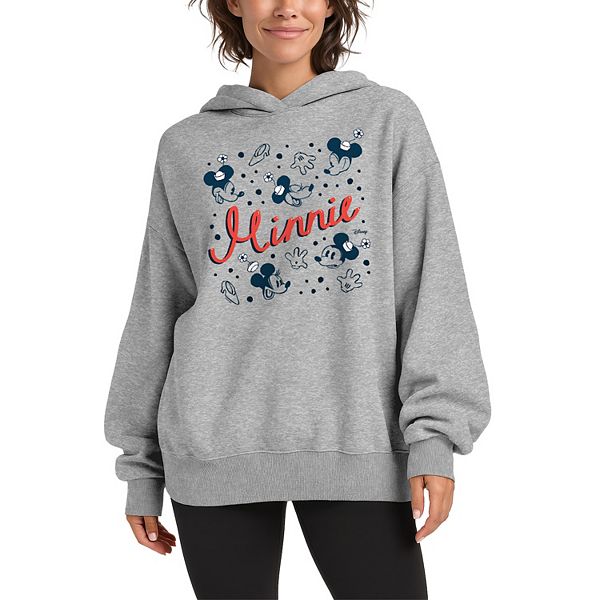 

Женский оверсайз худи с принтом Микки Маус Disney, Athletic Heather