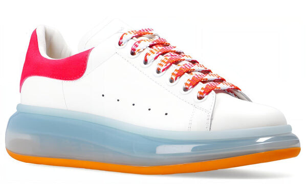 Кроссовки oversized sneakers 'blue pink white' Alexander Mcqueen, синий — фото 2